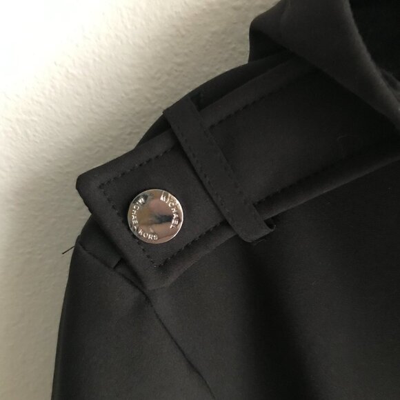 Michael Kors Black Anorak Jacket Coat Hooded Zip Closure Size XL - Picture 4 of 9